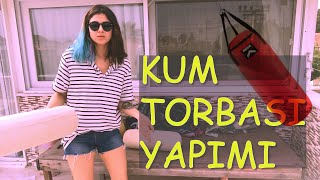 evde kum torbası yaptım  DIY [upl. by Yur720]