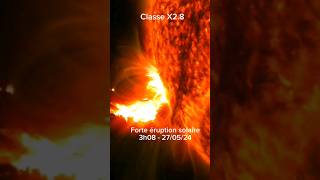 Forte éruption solaire le 270524 shorts astronomy sciences [upl. by Sices]