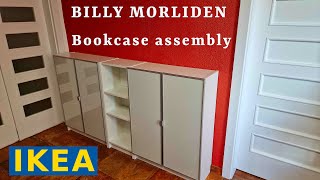 IKEA BILLY MORLIDEN multitasking Bookcase assembly Manual guide How to build from different parts [upl. by Perlie]