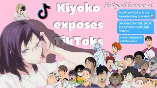 Haikyuu Kiyoko exposes TikToks ✨ Pt2 [upl. by Aryan]