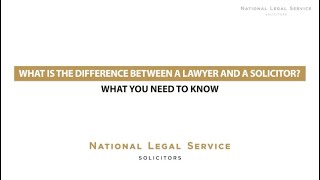 The Difference Between a Lawyer and Solicitor What You Need To Know [upl. by Zacks]