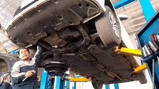 Toyota Camry transmission oil replaced [upl. by Haldi20]