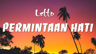 Letto  Permintaan Hati Lirik Video [upl. by Aronaele]