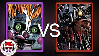 Five Nights At Freddys Custom Night Rap Battle  Scrap Baby VS Molten Freddy  Rockit Gaming [upl. by Rodd]