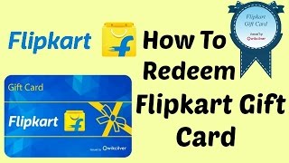 How to Redeem Flipkart Gift Card How to use Flipkart Gift Voucher [upl. by Ordnagela]