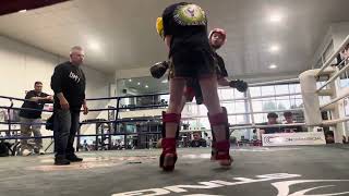 Lincoln Loomes Interclub￼ Fight Berrigan Kickboxing at Hammers gym [upl. by Kilam432]