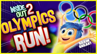 Inside Out Olympics Run  Inside Out Brain Break  Just Dance  Danny Go Noodle  Freeze Dance [upl. by Dranyer]