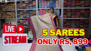 5 Sarees Price Rs899 poly cotton saree [upl. by Tirrell]