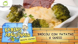 Receta de Brócoli con patatas y queso por Karlos Arguiñano [upl. by Aisenat]