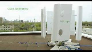 Green Syndications 4ft VerticalAxis Wind Turbine [upl. by Madra987]