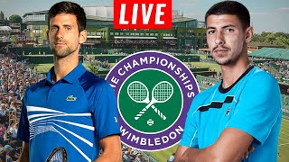 Novak Djokovic vs Alexei Popyrin  Wimbledon 2024 3 Round  LIVE Tennis PlaybyPlay [upl. by Yul324]