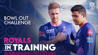 Riyan Parag vs Liam Livingstone  BowlOut Challenge  IPL 2021 [upl. by Oringas]