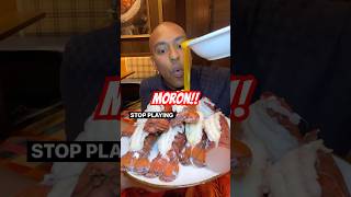 Brain Dead Influencer Throws Away Thousands of Dollars Worth of Lobster😡 shortvideo shorts [upl. by Aihsenad]