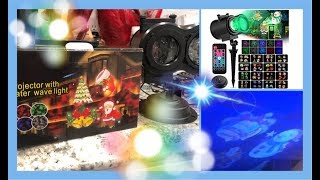 CHRISTMAS DECOR REVIEW  Indoor outdoor Light Projector [upl. by Enimrac]