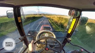 Transport de betteraves 2017 Massey 6485 GoProCabview [upl. by Harac]