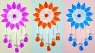 Beautiful and easy wall hanging  A4 size sheet paper crafts  Diy WALLMATE [upl. by Reta]