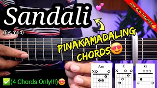 Sandali  mrld EASY CHORDS😍  Guitar Tutorial [upl. by Aubrey]