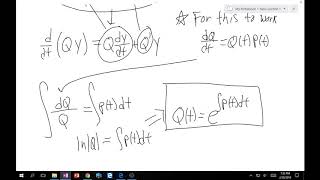 22 First Order Linear Integrating Factor [upl. by Tini829]