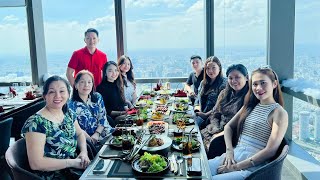 TRẢI NGHIỆM ĂN TRƯA TẠI TẦNG 77 Ussina Sky 77 Restaurant [upl. by Isnam]