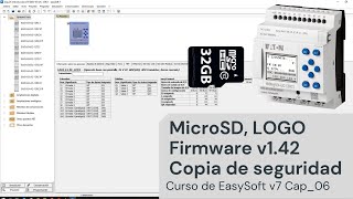 ⚡ Curso de easySoft v7 Cap06 microSD actualización firmware LOGO en pantalla copia de seguridad [upl. by Nnyloj]