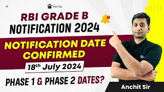 RBI Grade B 2024 Notification  RBI Grade B Expected Exam Date  RBI Recruitment  RBI Latest Update [upl. by Mckeon]