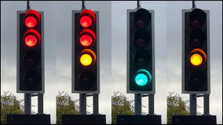 Bishops Stortford Thorley Bus Link PEEK TLED Traffic Lights [upl. by Eimmis]