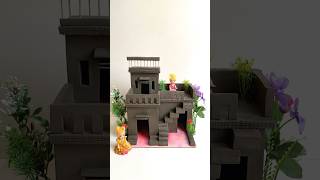 Beautiful miniature clay house 🏠  shorts clayhouse viralvideo [upl. by Bodrogi276]