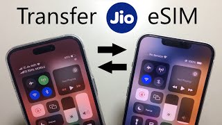 Transfer JIO eSIM from iPhone to iPhone  iPhone 13 to iPhone 15  2023 [upl. by Nordgren776]