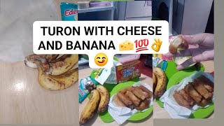 TURON with kesomeryendaideas 🧀🍌👌😋bananaturon tutorial keso tipidtips sauce 👌🍌🧀😋 [upl. by Moreno]