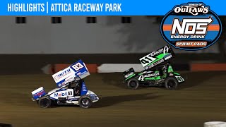 World of Outlaws NOS Energy Drink Sprint Cars  Attica Raceway Park  May 17 2024  HIGHLIGHTS [upl. by Teyut]