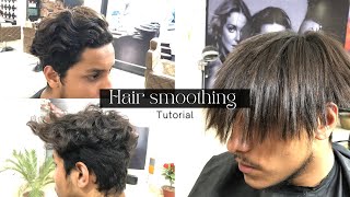 How to Smoothing on hair  hair Smoothing treatment  hair Straightening [upl. by Ronny367]