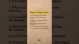 Signs of depression fyp motivation [upl. by Rivera]