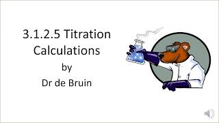 Titration calculations [upl. by Einitsed327]