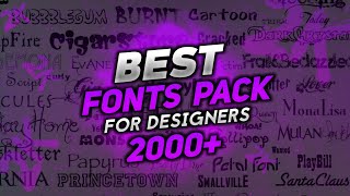 Fonts Pack Free Download  Best Fonts Pack For AndroidPc  Best Fonts Pack For Designers 2021 [upl. by Mile132]