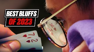 The Best Poker Bluffs of 2023 ♠️ PokerStars [upl. by Raynell]