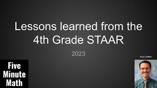 Lessons learned from the 2023 4th Grade Math STAAR [upl. by Ing988]