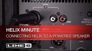 Line 6  Helix Minute Connecting Helix to a Powered Speaker [upl. by Llevron979]