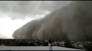 Apocalyptic scenes on camera as massive dust storm engulfs Rajasthan city [upl. by Mosera]