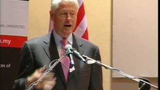 President Bill Clinton addresses INTI students Part 1 [upl. by Carley498]