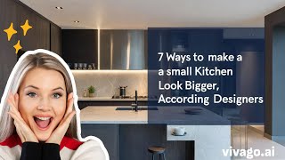 Make Your Small Kitchen Look MASSIVE in 7 Easy Steps [upl. by Everrs]