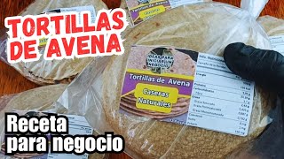 tortillas de avena receta muy fácil [upl. by Ecinnahs]