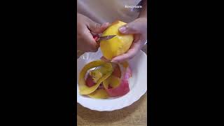 Pealing and Cutting Mango Asmr [upl. by Tresa]