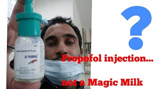 Propofol anesthesia propofol injection in Hindi propofol and magic milk sedation [upl. by Milson]