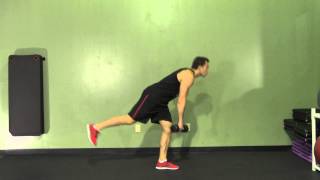 Dumbbell One Leg Stiff Leg Deadlift  HASfit Dead Lift Exercise  Proper Deadlift Form [upl. by Atimad128]