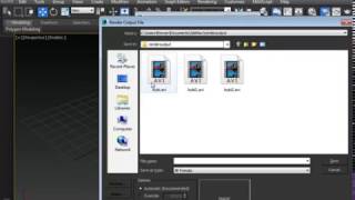 How to Save 3ds Max Animation Video in Avi Format [upl. by Bohaty]
