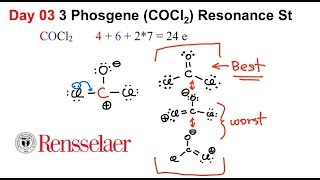 Day03 3 Resonance Structure of Phosgene COCl2 [upl. by Nnaharas]