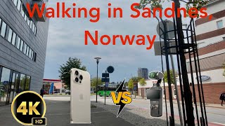 4K Walking tour in Sandnes Norway [upl. by Esiocnarf146]