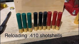 Saving money Reloading 410 shotshells by hand Is it worth it Time will tell… [upl. by Henn]