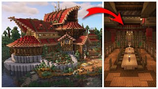 Building an Epic Minecraft Library And Storage [upl. by Krawczyk]