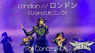 BABYMETAL  Live in London Day 01 23 Roundhouse UK AND EU 2023 amp 2024 [upl. by Chastity]